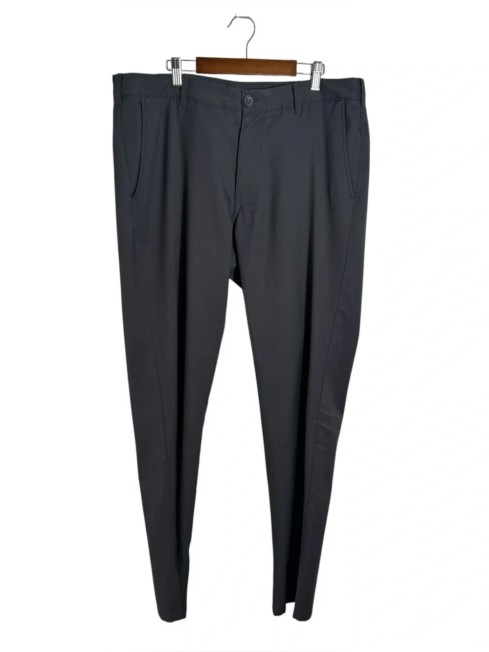 Mizzen + Main Baron Athletic Fit Performance Chino Pants Gray 34x32